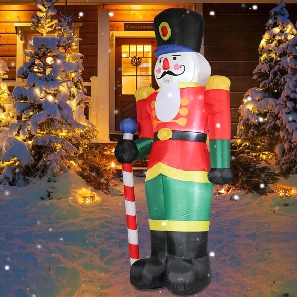 85FT Lighted Nutcracker Christmas Inflatable Soldier Yard Decor for Holidays - Picture 5 of 8